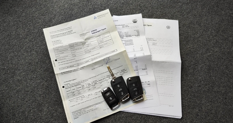 Volkswagen Tiguan cena 117900 przebieg: 183000, rok produkcji 2017 z Praszka małe 781